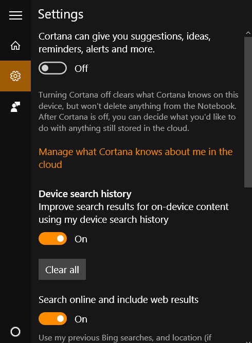 Windows 10 Security Guide - Cortana Settings