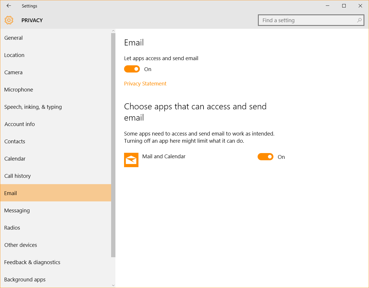 Windows 10 Security Guide - Email Privacy Settings