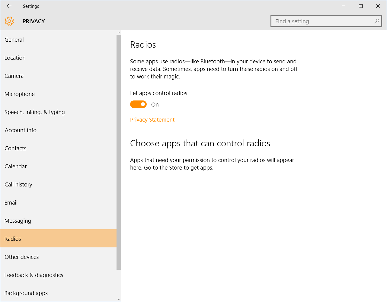 Windows 10 Security Guide - Radios Privacy Settings