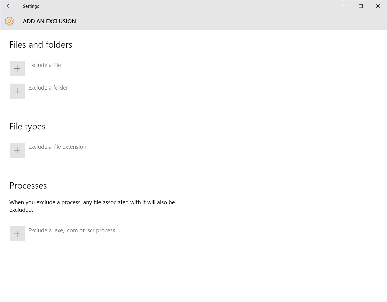 Windows 10 Security Guide - Windows Defender Exclusions